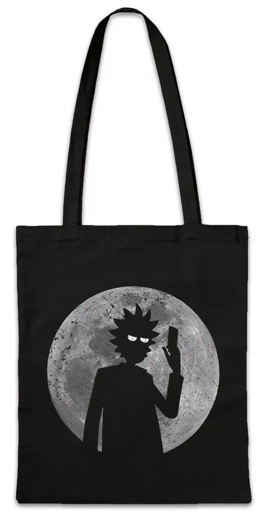 Urban Backwoods Beuteltasche Rick Moon Stofftasche Mond Rick Sanchez Beth Plumbus Morty Adventures (1-tlg), Smith Jerry TV Mad