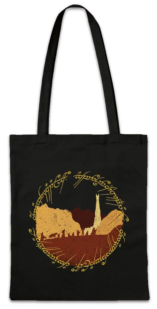 Urban Backwoods Beuteltasche Ring Fellowship Stofftasche Lord Of Moria Minas The Kult Rings Frodo (1-tlg), Herr Ringe Gandalf Aragon