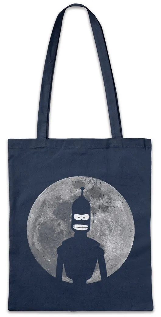 Urban Backwoods Beuteltasche Robot Moon II Stofftasche Mond Cartoon Robot Bender Comic Bending (1-tlg), Rodriguez SN 2716057 Sitcom