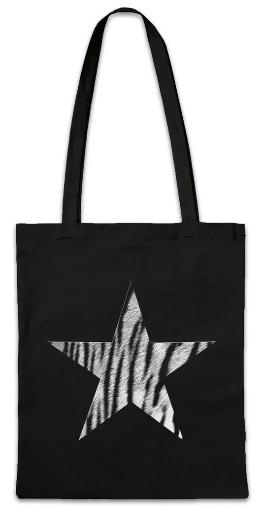 Urban Backwoods Beuteltasche Rockabella Star V Stofftasche Tattoo Nautical Rockabilly Tiger Leopard (1-tlg), Stern Oldschool Fifties 50s