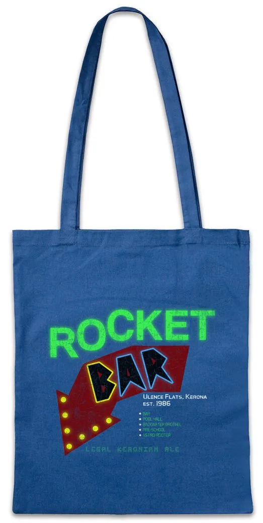 Urban Backwoods Beuteltasche Rocket Bar Stofftasche Space Logo Symbol Sign Game Quest Gamer Games (1-tlg), Gaming Bar Diner Taverne