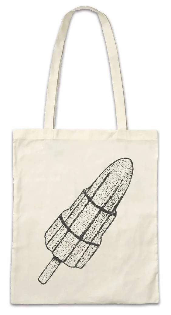 Urban Backwoods Beuteltasche Rocket Ice I Stofftasche Rocket Raketen Rakete Ice Cream Eis fusée (1-tlg), razzo misil cohete glace