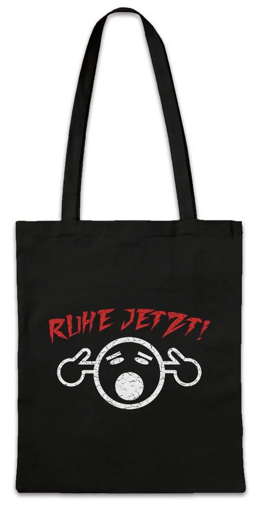 Urban Backwoods Beuteltasche Ruhe Jetzt Stofftasche Fun Geschenk Lustig Comic Lärm Krach Lärm (1-tlg), Schall Siesta Pause Schlafen