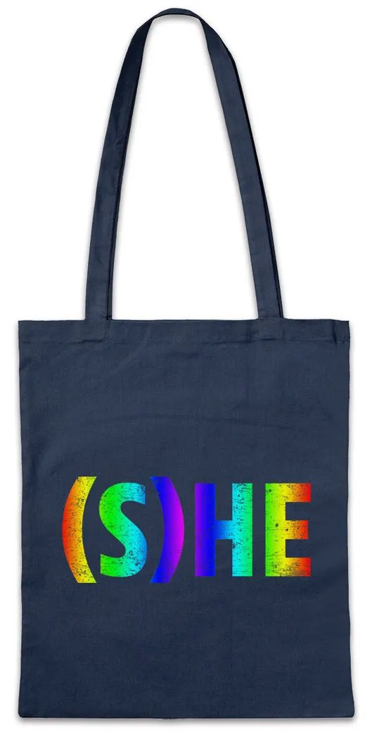 Urban Backwoods Beuteltasche S He Stofftasche Queer Gay Schwul Lesbian Homosexuell LGBTQ Trans (1-tlg), Bisexuell Homosexual Bisexual Lesbisch