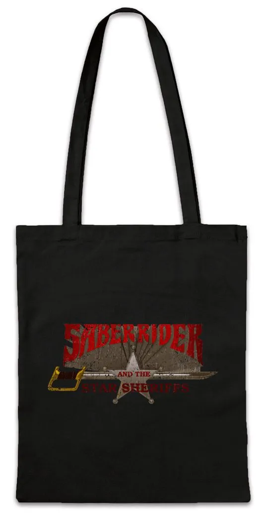 Urban Backwoods Beuteltasche Saber Rider & The Star Sheriffs II Stofftasche Sei Jushi Bismark Kult (1-tlg), 80s TV Cartoon Serie