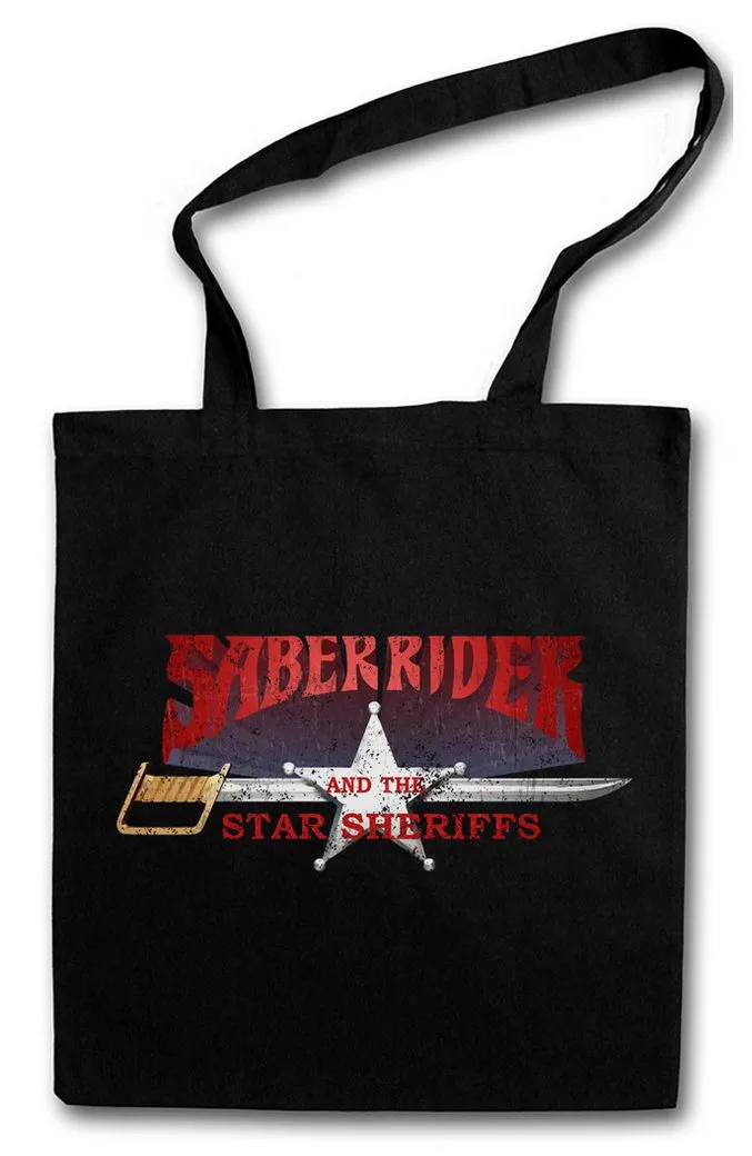 Urban Backwoods Beuteltasche Saber Rider & The Star Sheriffs I Stofftasche Sei Jushi Bismark Kult (1-tlg), TV Retro Cartoon Series