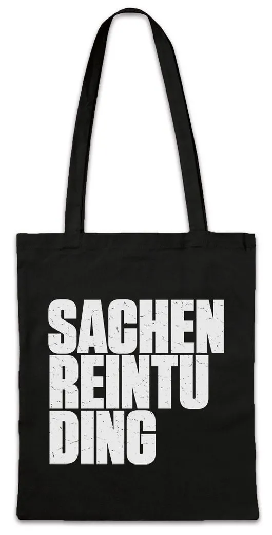 Urban Backwoods Beuteltasche Sachen Reintu Ding Stofftasche Einkaufen Shopping Totebag Geschenk (1-tlg), Jutebeutel Lustig Fun