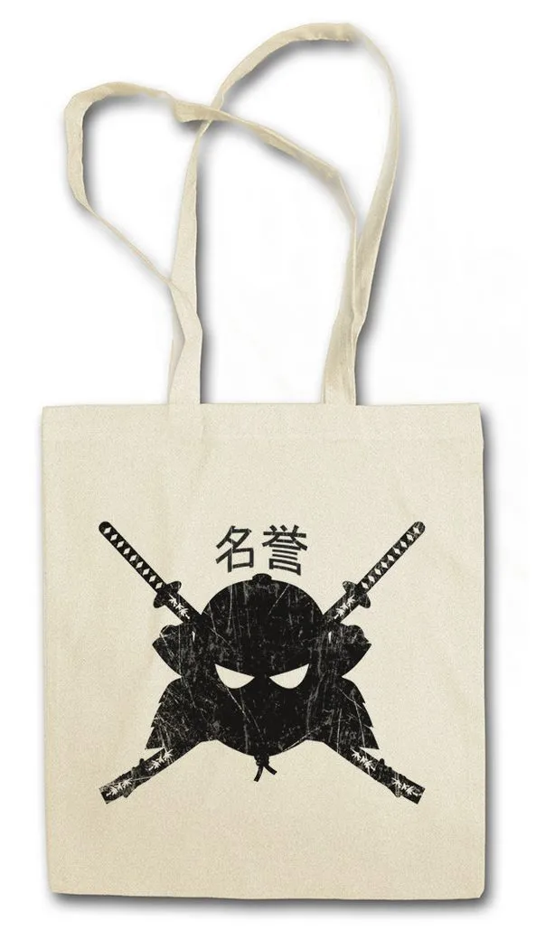 Urban Backwoods Beuteltasche Samurai Meiyo Stofftasche Ninja Bushido Banzai Krieger Rüstung Helm (1-tlg), Schwert Japan japanisch Shogun