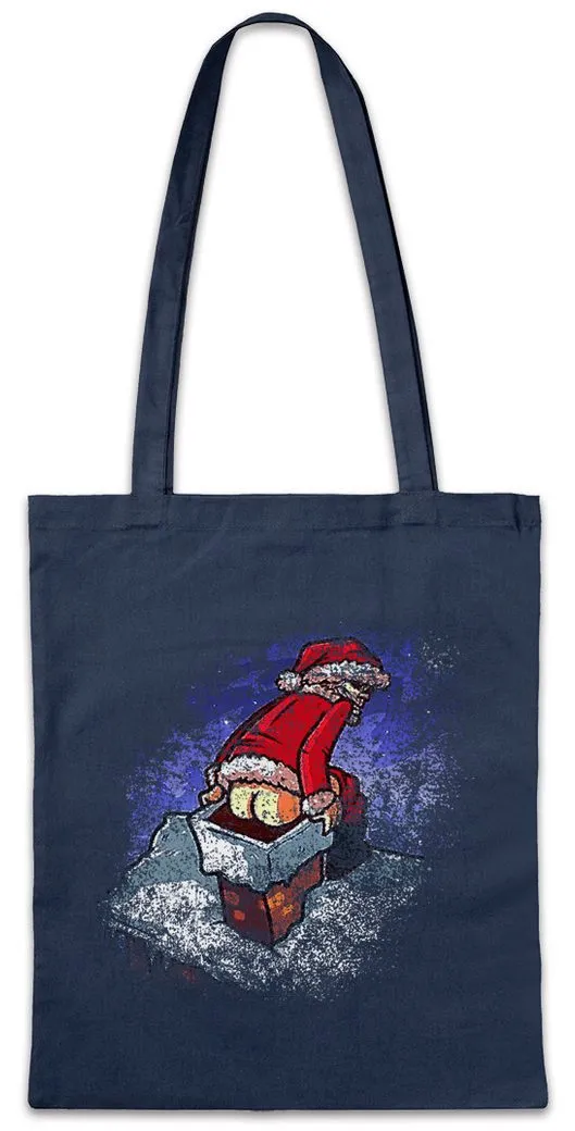 Urban Backwoods Beuteltasche Santa Chimney Stofftasche Bad Weihnachtsmann Santa X-Mas Christmas (1-tlg), Clause Weihnachten Let it