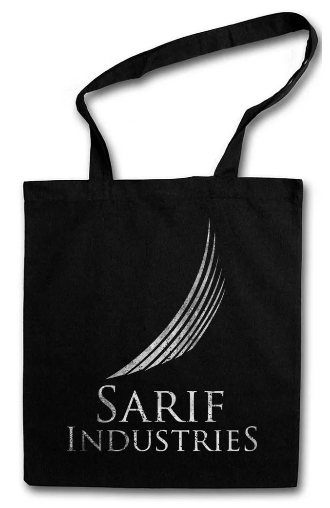 Urban Backwoods Beuteltasche Sarif Logo Stofftasche Firma Firmenlogo Game Company Industries (1-tlg), Insignia Sign Deus Adam