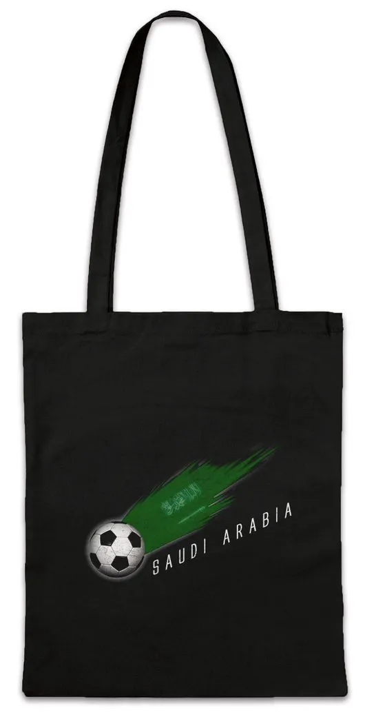 Urban Backwoods Beuteltasche Saudi Arabia Football Comet I Stofftasche Saudi Arabien Arabisch (1-tlg), Arabische Fahne Arabian Fußball