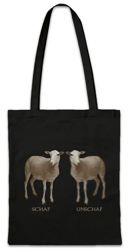 Urban Backwoods Beuteltasche Schaf Unschaf Stofftasche Fun Geschenk Bauer Züchter Sheep Wolle Humor (1-tlg), Witz Lustig Fun