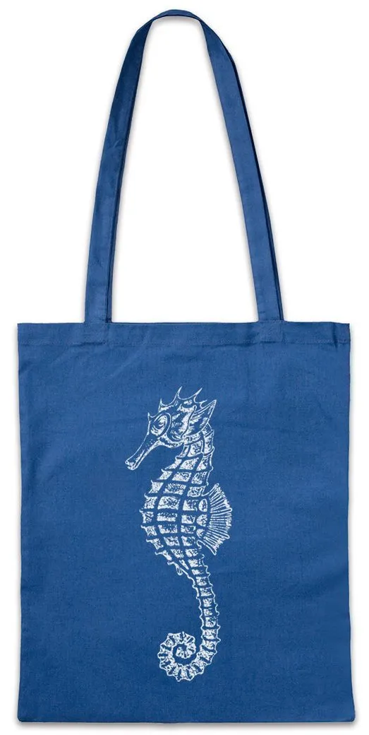 Urban Backwoods Beuteltasche Sea Horse II Stofftasche Seepferdchen Tattoo Oldschool Sailor Nautical (1-tlg), Star Stern Art artist