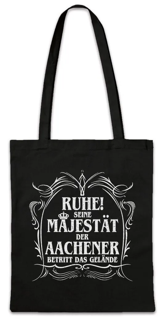 Urban Backwoods Beuteltasche Seine Majestät Der Aachener Stofftasche Alemannia Karl Große Aachen (1-tlg), Stadt NRW Spaß Geschenk