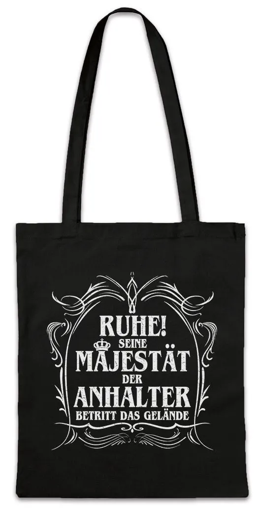 Urban Backwoods Beuteltasche Seine Majestät Der Anhalter Stofftasche Sachsen Dessau Anhalt DDR Spaß (1-tlg), Ossi Lustig Geschenk
