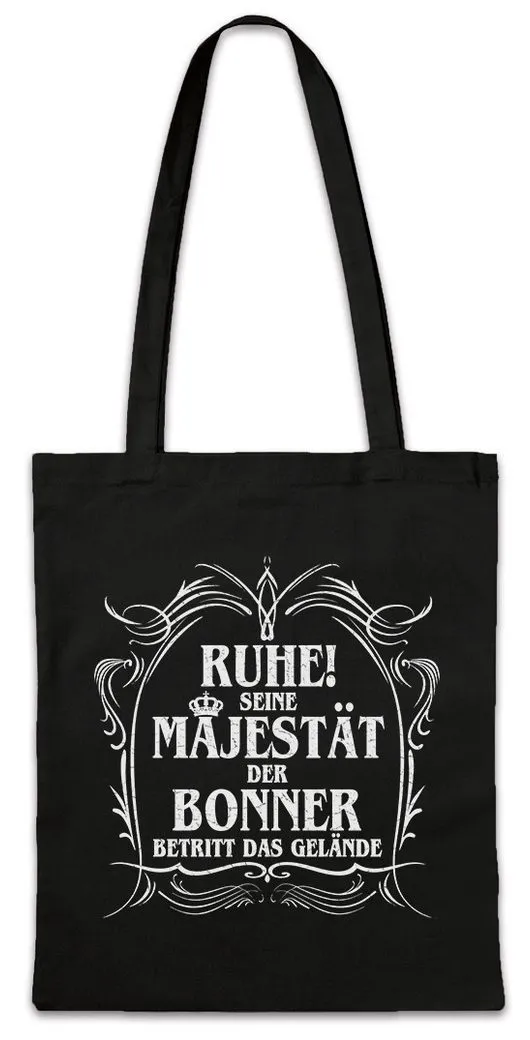 Urban Backwoods Beuteltasche Seine Majestät Der Bonner Stofftasche Wappen Fahne Logo NRW Stadt (1-tlg), Stadt Bonn Lustig Geschenk
