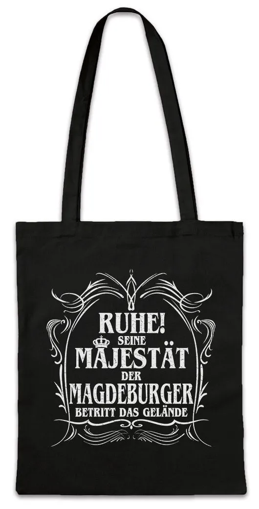 Urban Backwoods Beuteltasche Seine Majestät Der Der Magdeburger Stofftasche Ostalgie Ossi Fun (1-tlg), Magdeburg DDR Ostdeutscher