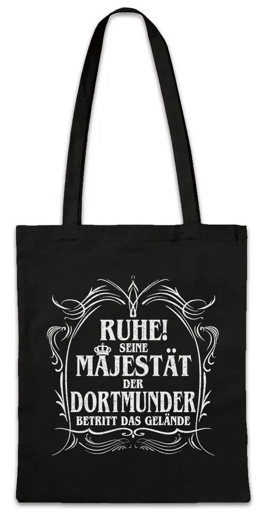 Urban Backwoods Beuteltasche Seine Majestät Der Dortmunder Stofftasche Nordrhein Westfalen NRW (1-tlg), Dortmund Zeche Zollern