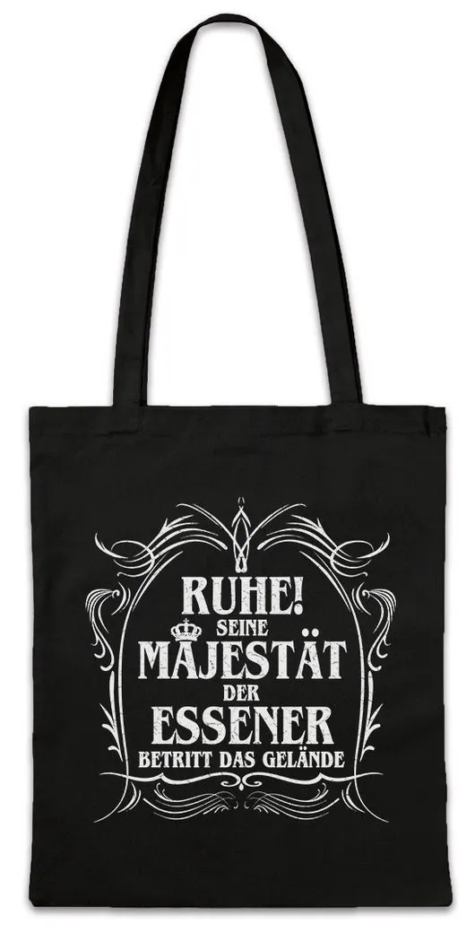 Urban Backwoods Beuteltasche Seine Majestät Der Essener Stofftasche Nordrhein Westfalen NRW Ruhr (1-tlg), Essen Fun Zeche Ruhr