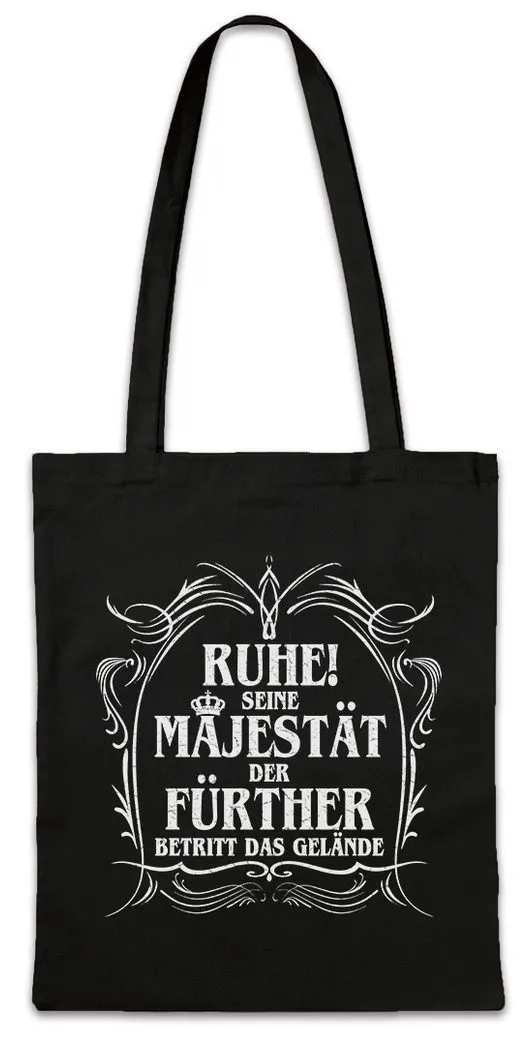 Urban Backwoods Beuteltasche Seine Majestät Der Fürther Stofftasche Franken Fun Ludwig Erhard Stadt (1-tlg), Greuther Fürth Geschenk