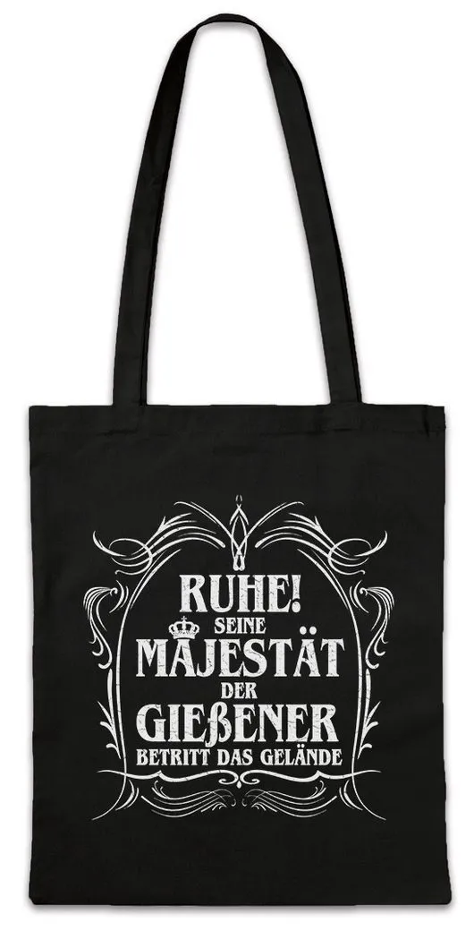 Urban Backwoods Beuteltasche Seine Majestät Der Gießener Stofftasche Hessen Stadt Lahn Liebig Stadt (1-tlg), Fun Lustig Gießen Fun