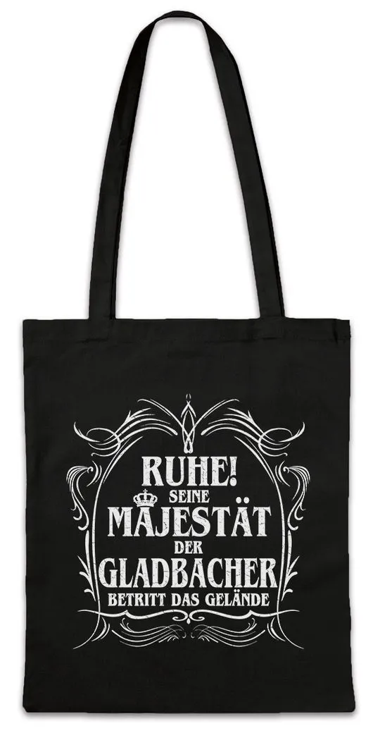 Urban Backwoods Beuteltasche Seine Majestät Der Gladbacher Stofftasche Mönchengladbach Stadt Fun (1-tlg), Rhein NRW MG Niederrhein
