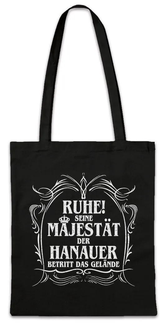 Urban Backwoods Beuteltasche Seine Majestät Der Hanauer Stofftasche Main Philippsruhe Fun Stadt (1-tlg), Hessen Hanau Wilhelmsbad