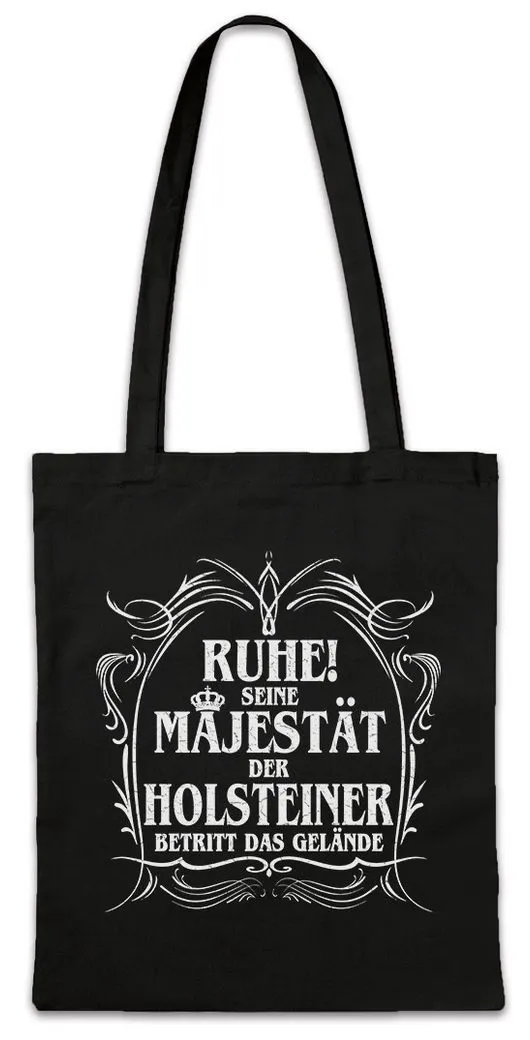 Urban Backwoods Beuteltasche Seine Majestät Der Holsteiner Stofftasche Schleswig Kiel Lübeck (1-tlg), Nordsee Spaß Fun Lustig