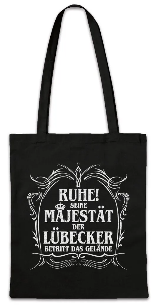 Urban Backwoods Beuteltasche Seine Majestät Der Lübecker Stofftasche Holstentor Travemünde Stadt (1-tlg), Lübeck Fun Geschenk