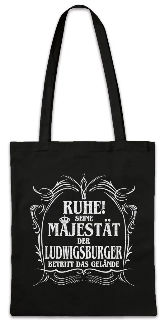 Urban Backwoods Beuteltasche Seine Majestät Der Ludwigsburger Stofftasche Barock Schloss Stadt (1-tlg), Wappen Ludwigsburg Fun