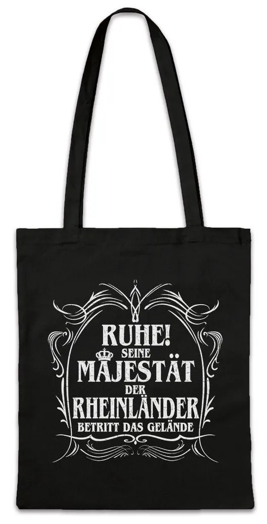 Urban Backwoods Beuteltasche Seine Majestät Der Rheinländer Stofftasche NRW Nordrhein Westfalen (1-tlg), Köln Spaß Rheinland Fun