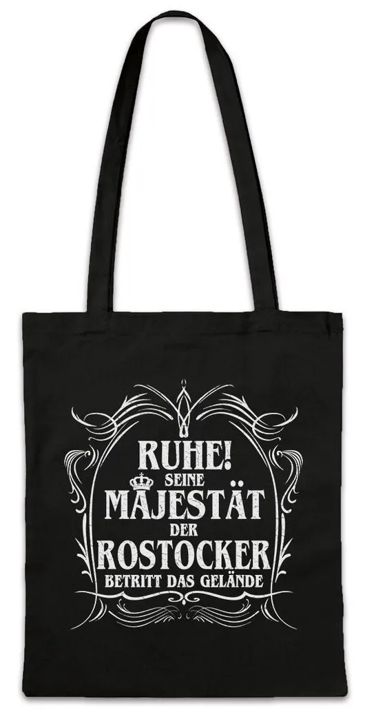 Urban Backwoods Beuteltasche Seine Majestät Der Rostocker Stofftasche Hansa Hanse Warnemünde (1-tlg), Rostock DDR Osssi