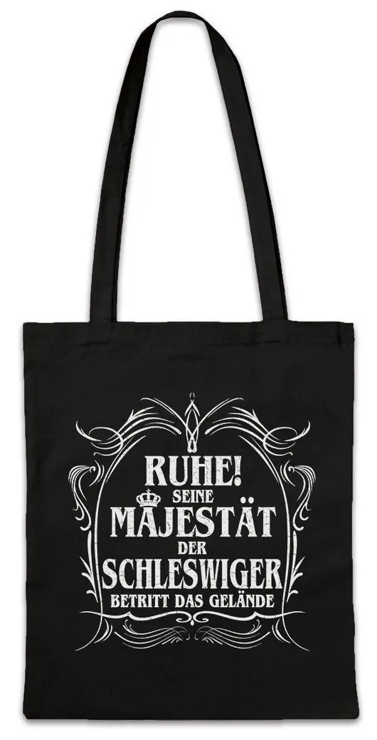 Urban Backwoods Beuteltasche Seine Majestät Der Schleswiger Stofftasche Holstein Flensburg Schlei (1-tlg), Schleswig Nordsee Lustig Geschenk
