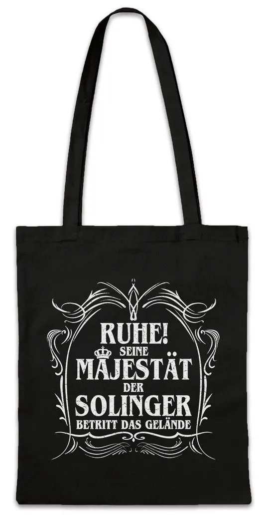 Urban Backwoods Beuteltasche Seine Majestät Der Solinger Stofftasche Solingen Metall Klinge Klingen (1-tlg), Stadt Fun Messer Geschenk