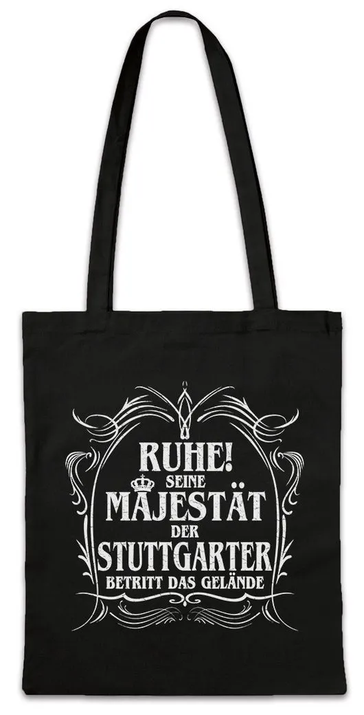 Urban Backwoods Beuteltasche Seine Majestät Der Stuttgarter Stofftasche Stuttgart Schwaben Stadt (1-tlg), Fun Neckar Geschenk