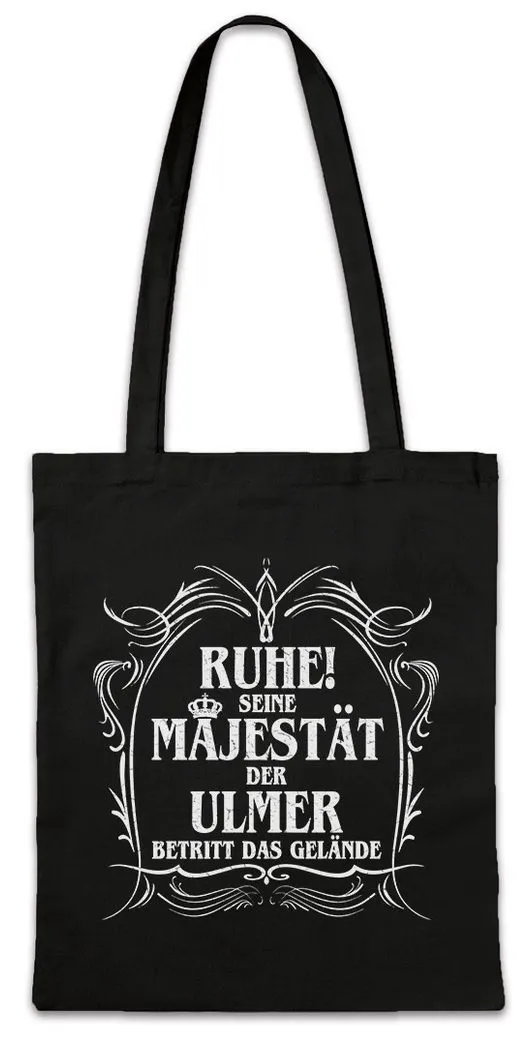 Urban Backwoods Beuteltasche Seine Majestät Der Ulmer Stofftasche Münster Fischer Donau ULM Stadt (1-tlg), Spaß Fun Geschenk