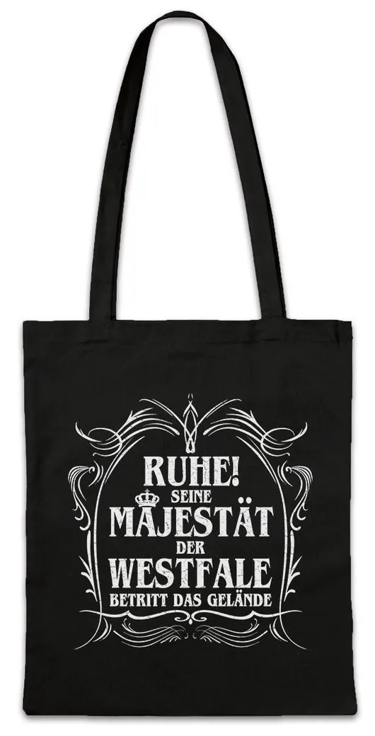 Urban Backwoods Beuteltasche Seine Majestät Der Westfale Stofftasche NRW Nordrhein Münster Spaß Fun (1-tlg), Westfalen Spaß