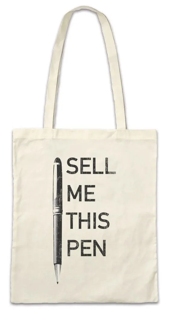 Urban Backwoods Beuteltasche Sell Me This Pen Stofftasche Bobby Wolf Billion Of Daytrader Wall Day (1-tlg), Trader Street Banker Axelrod