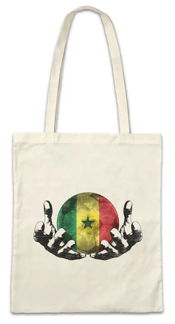 Urban Backwoods Beuteltasche Senegal Football Magic Ball Stofftasche Senegalesisch Senegalesische (1-tlg), Fahne Senegalese Fußball Fussball