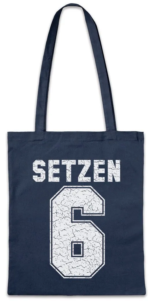 Urban Backwoods Beuteltasche Setzen 6 Stofftasche Note Schulnote Schule Schüler Lehrer Abschluss (1-tlg), Spaß Geschenk Zeugnis Prüfung