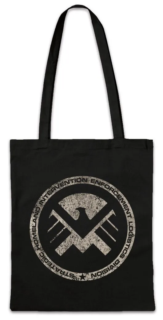 Urban Backwoods Beuteltasche S.H.I.E.L.D. Vintage Logo 3 Stofftasche Nick SHIELD Fury Hydra Sign (1-tlg), Symbol Agent Of Sergeant