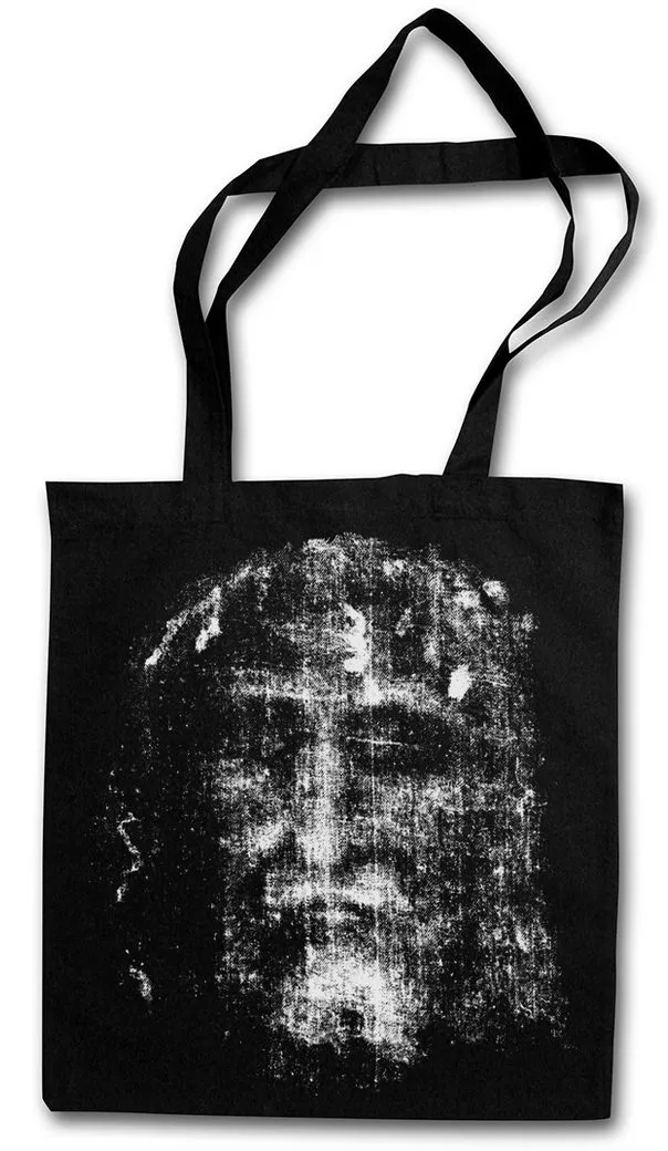 Urban Backwoods Beuteltasche Shroud Of Turin Stofftasche Tuch Holy Jesus Christus Christ Maria Inri (1-tlg), Leichentuch Kirche Christentum
