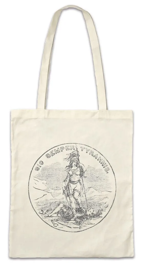Urban Backwoods Beuteltasche Sic Semper Tyrannis I Stofftasche Thus Always To Tyrants USA United (1-tlg), States Julius Caesar Civil