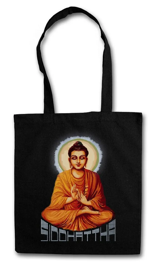 Urban Backwoods Beuteltasche Siddhattha Gotama Vintage Stofftasche Yantra Hinduism Buddhism (1-tlg), Buddhismus Hinduismus Hindu Shiva