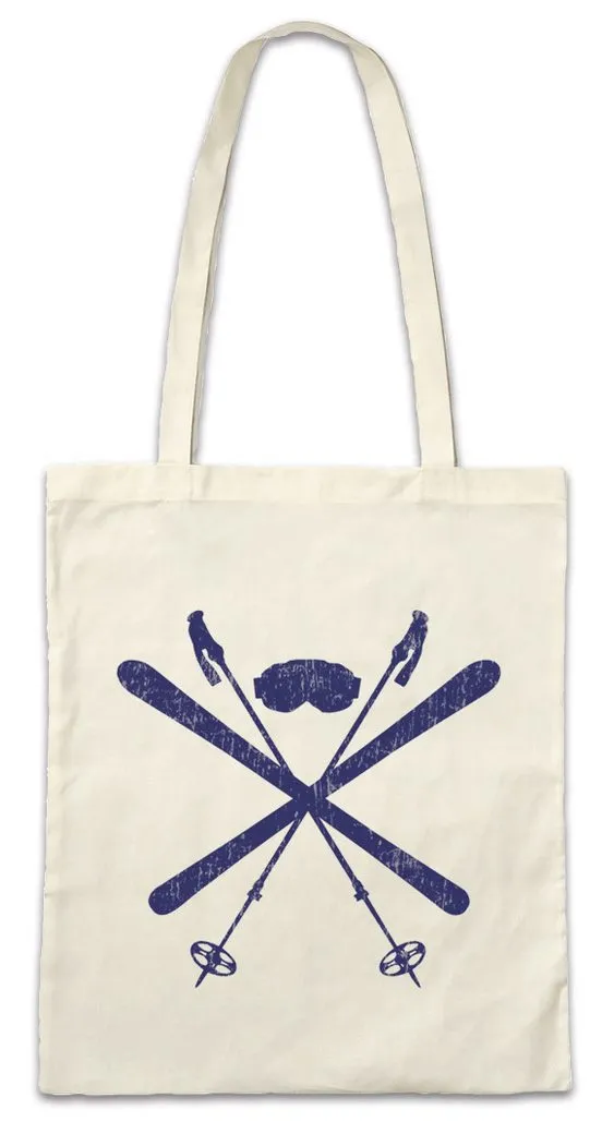 Urban Backwoods Beuteltasche Ski Tools Stofftasche Winter Sports Passion Love Addiction Skier (1-tlg), Skifahrer Downhill Slalom Sport