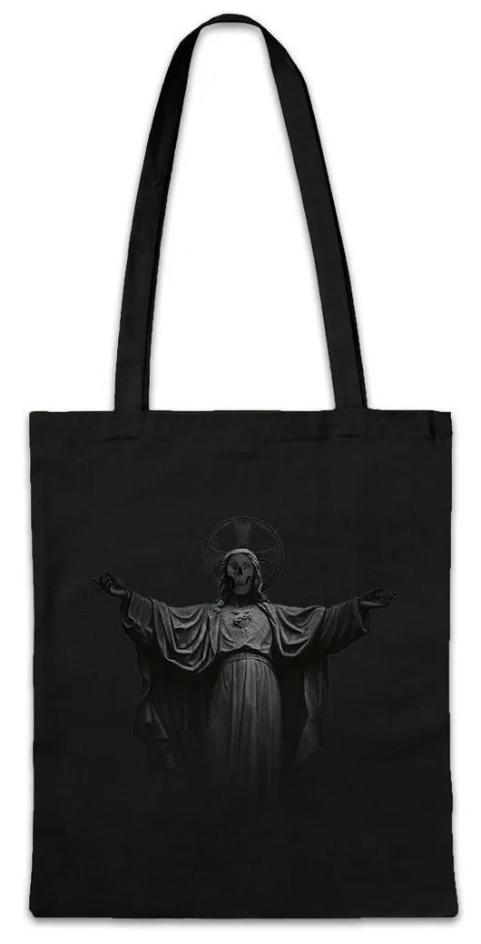 Urban Backwoods Beuteltasche Skull Maria Stofftasche Schädel Totenkopf Gothic God Dark Gott Jesus (1-tlg), Holy Christ Christus Glaube