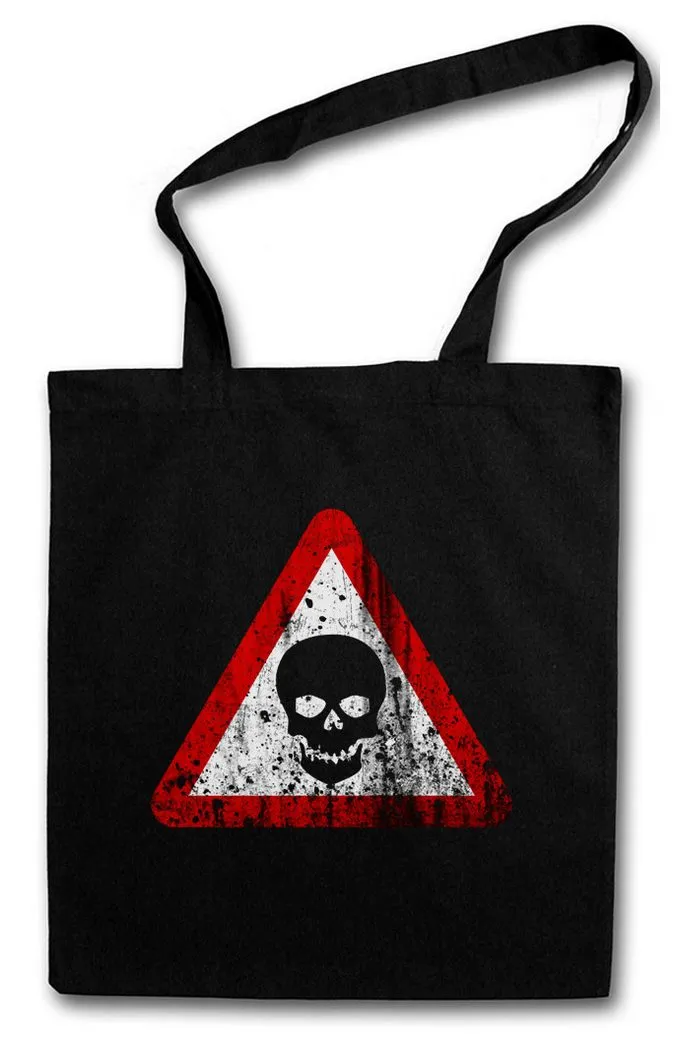 Urban Backwoods Beuteltasche Skull Sign Stofftasche Gothic HorrorSchädel Medieval LARP Lovecraft (1-tlg), Logo Insignia Symbol Skeleton