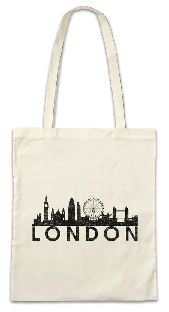 Urban Backwoods Beuteltasche Skyline London Stofftasche Stadt City Fun England Großbritannien Great (1-tlg), Britain United Kingdom