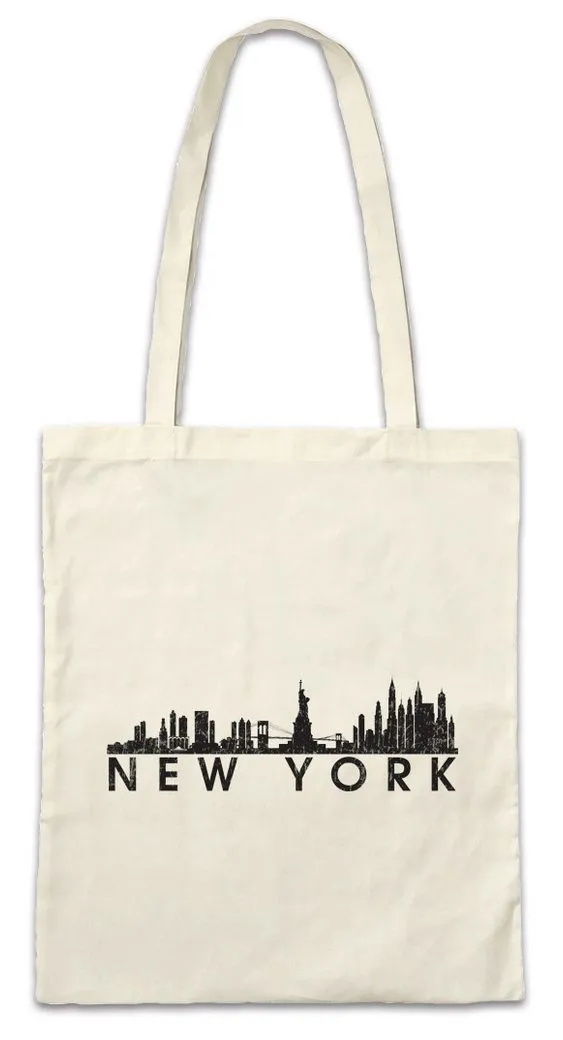 Urban Backwoods Beuteltasche Skyline New York Stofftasche Stadt City Fun United States NYC USA (1-tlg), America Independence Day State