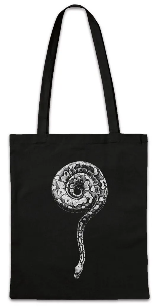 Urban Backwoods Beuteltasche Snake Questionmark Stofftasche Schlange Serpent Klapperschlange (1-tlg), Fragezeichen Question Mark Rattlesnake